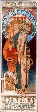 アルフォンス・ミュシャ Painting - ラ サマラテーヌ 1897 チェコ アール ヌーボー独特のアルフォンス ミュシャ